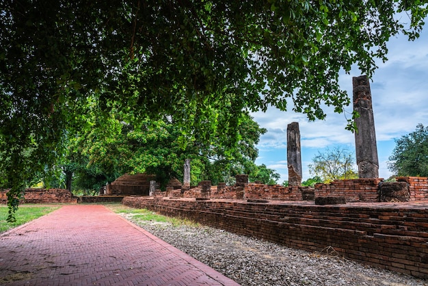 Antiguas figuras de Buda en el templo SRI SUKHOT es un antiguo templo budista en el Palacio Chan es un templo budista Es una importante atracción turística en PhitsanulokTailandia