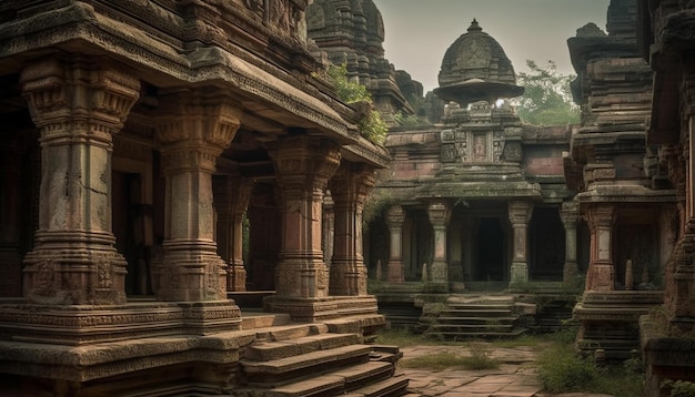 Las antiguas ruinas de Angkor un viaje espiritual a través de la historia misterio generado por la inteligencia artificial