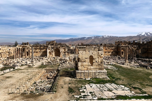 Las antiguas ruinas de Baalbeck, Líbano