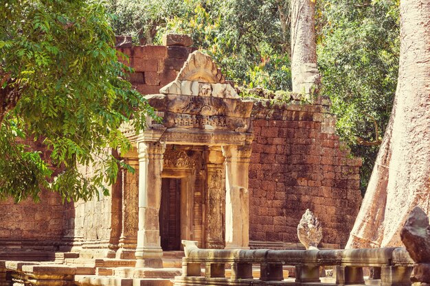 Antiguas ruinas de la civilización jemer de Angkor, cerca de Siem Reap, Camboya