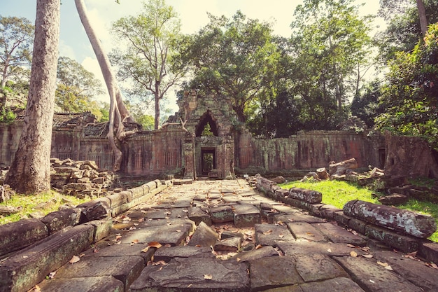 Antiguas ruinas de la civilización jemer de Angkor, cerca de Siem Reap, Camboya