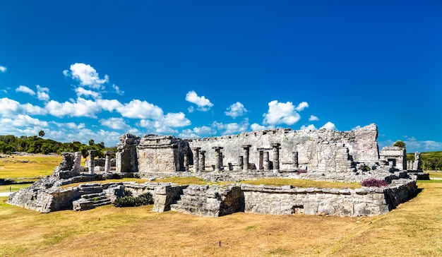 Antiguas ruinas mayas de Tulum en el estado de Quintana Roo de México