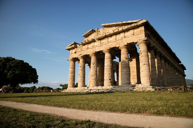 Las antiguas ruinas de Paestum