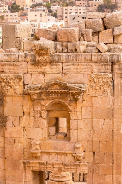 Las antiguas ruinas romanas de Jerash Gerasa Jordania