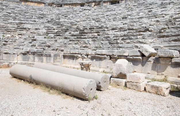 Antiguo anfiteatro en Myra, Turquía