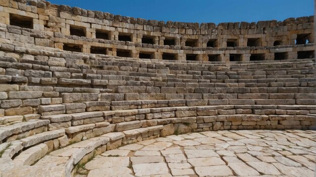 Foto antiguo anfiteatro en un sitio histórico