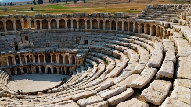 Antiguo anfiteatro en un sitio histórico