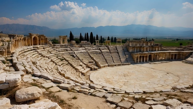 Antiguo anfiteatro en un sitio histórico