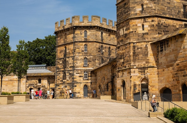 Antiguo castillo en Lancaster Inglaterra julio de 2022