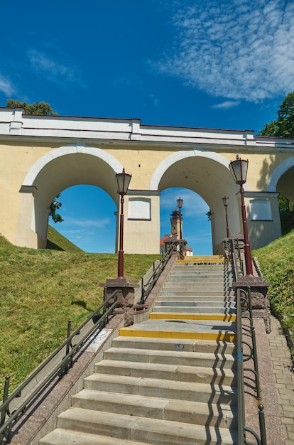 Antiguo castillo, ubicado en Grodno, Bielorrusia