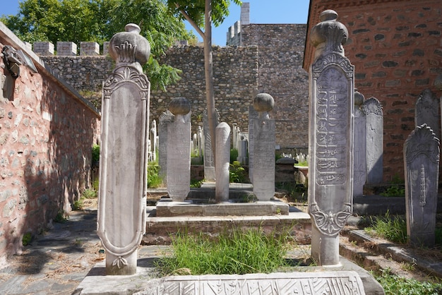 Foto el antiguo cementerio en bursa turkiye