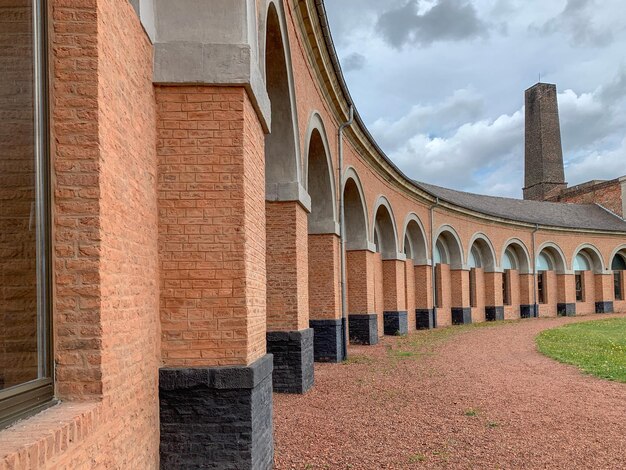 El antiguo complejo minero de carbón industrial Grand Hornu y la ciudad de la empresa en Hornu, cerca de Mons, Bélgica