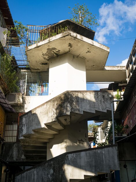 Antiguo edificio de apartamentos residenciales en Taipei Taiwán