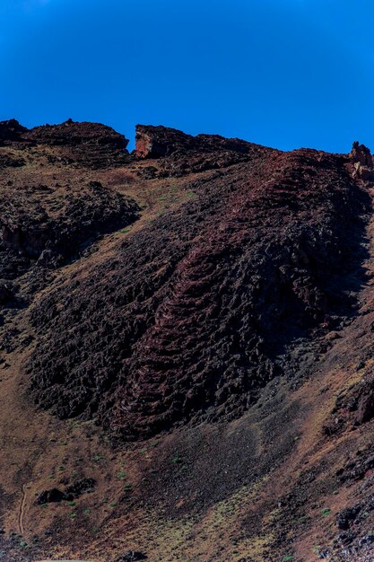 Foto antiguo flujo de lava