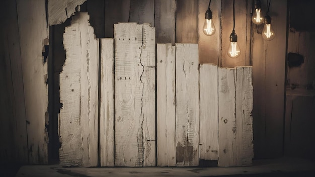 Antiguo fondo de madera blanca de la cosecha