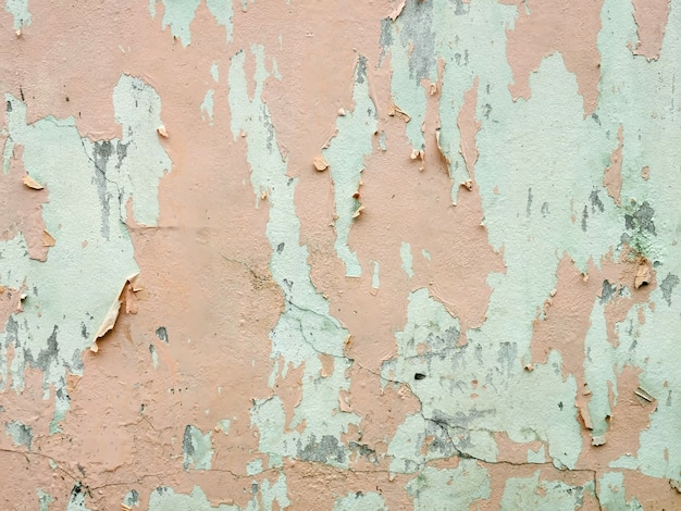 Antiguo fondo de pared de melocotón pintado