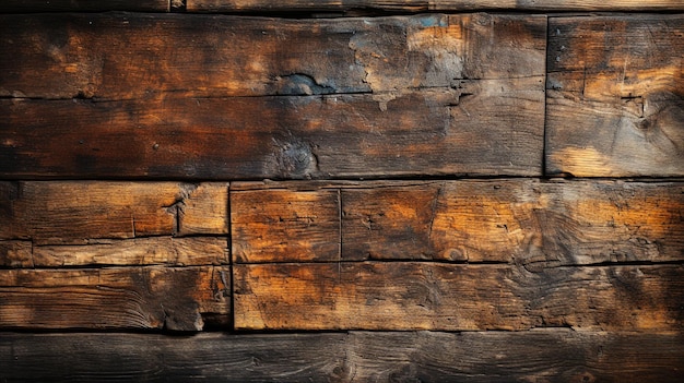 El antiguo fondo de tablones de madera emana un encanto atemporal Como telón de fondo Generativo ai