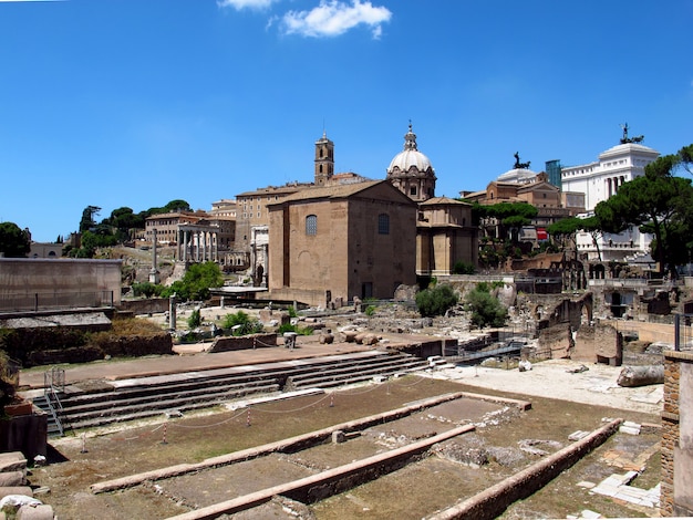 El antiguo foro romano, Roma, Italia