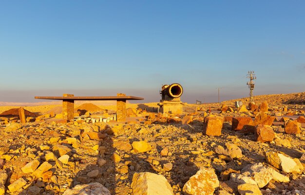 Antiguo horno de arcilla en el desierto de Negev, Israel