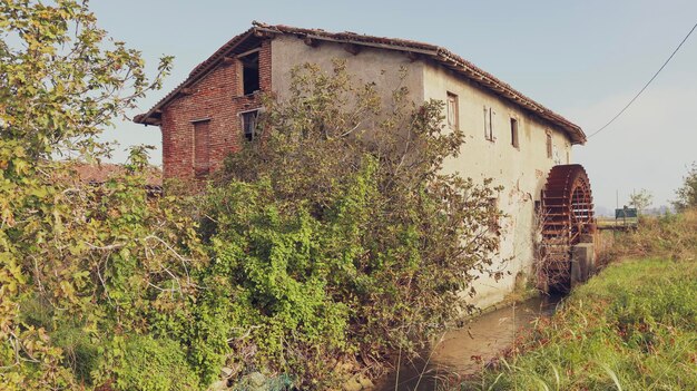 Foto antiguo molino de agua en la lombardía, italia