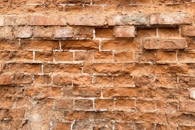 Antiguo muro de ladrillo destruido ladrillo arruinado para el fondo