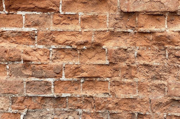 Antiguo muro de ladrillo destruido ladrillo arruinado para el fondo