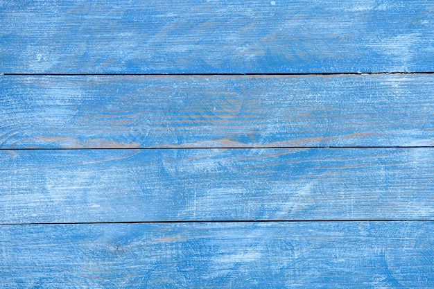 Antiguo muro de madera pintada de fondo abstracto azul