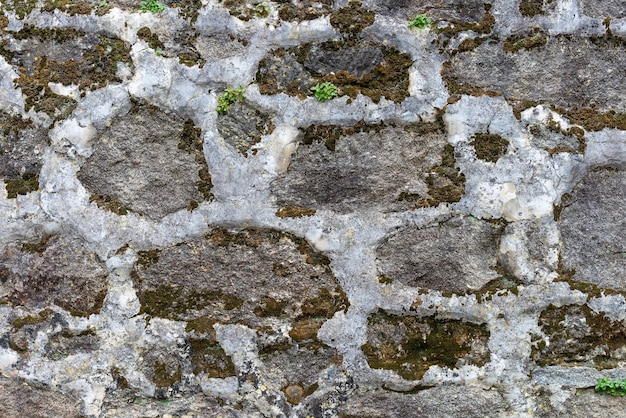 Antiguo muro de piedra de cerca, fondo, textura