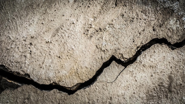 Foto antiguo muro de piedra con una grieta. textura para el diseño