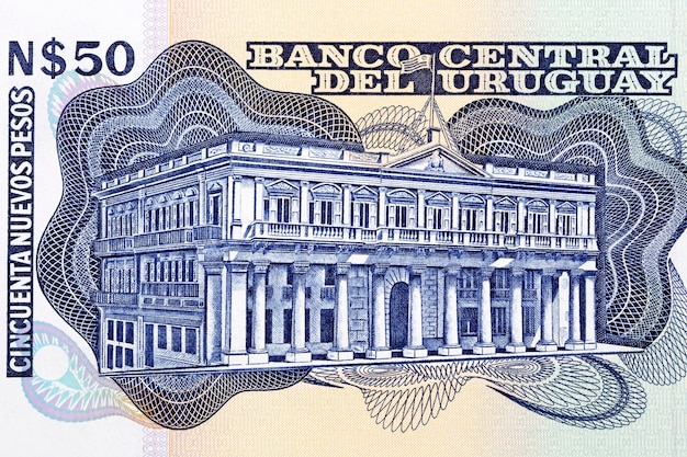 Antiguo palacio de gobierno de dinero uruguayo