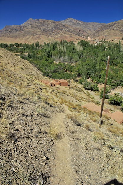 Antiguo pueblo de Abyaneh en Irán