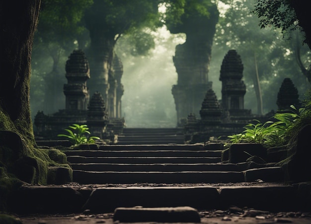 Un antiguo templo de horror de Camboya