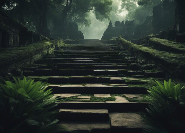 Un antiguo templo de horror de Camboya