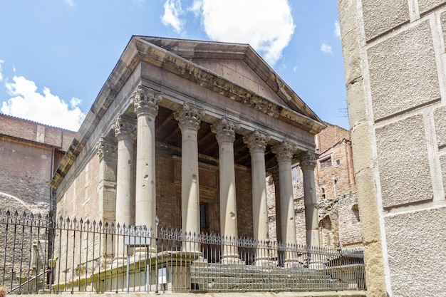 Antiguo templo romano de Vic, España