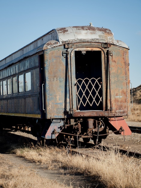 Antiguo tren en exhibición en el Heritage Center en Limon, Colorado.