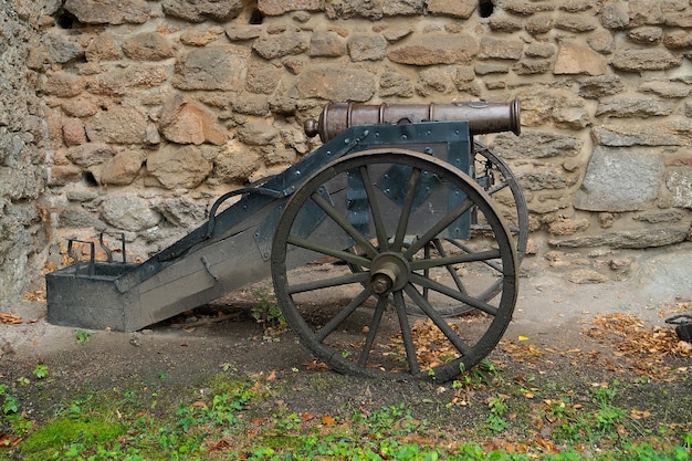 Antiguos cañones herramienta del siglo XVII.