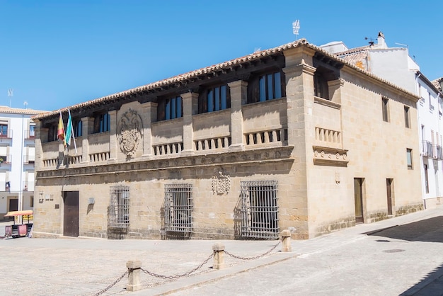 Antiguos carniceros Plaza Populo Tribunales en realidad Baeza Jaén España