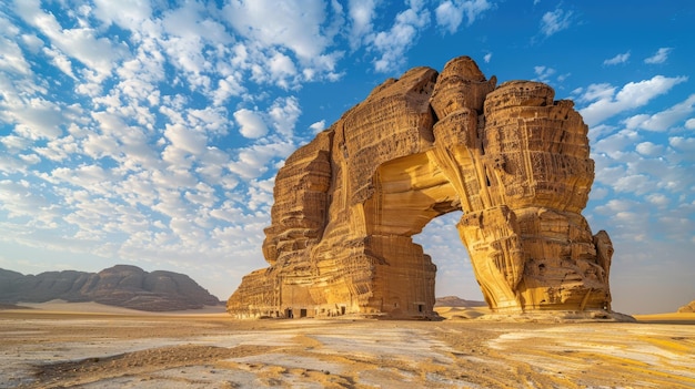 Antiguos monumentos históricos en los desiertos de Arabia Saudita