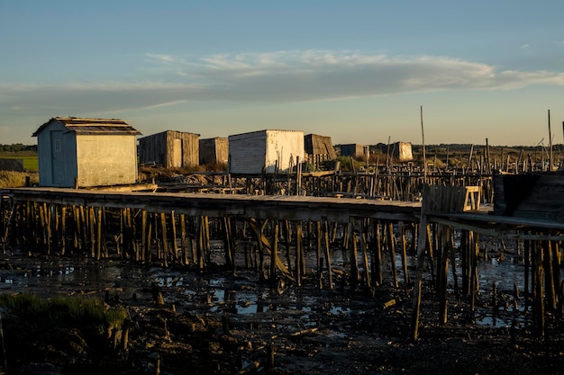 Antiguos muelles palafíticos de madera