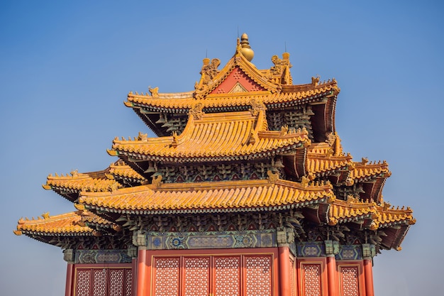Antiguos palacios reales de la Ciudad Prohibida en BeijingChina