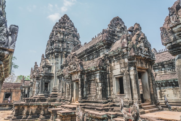 Antike Angkor Wat Ruinen