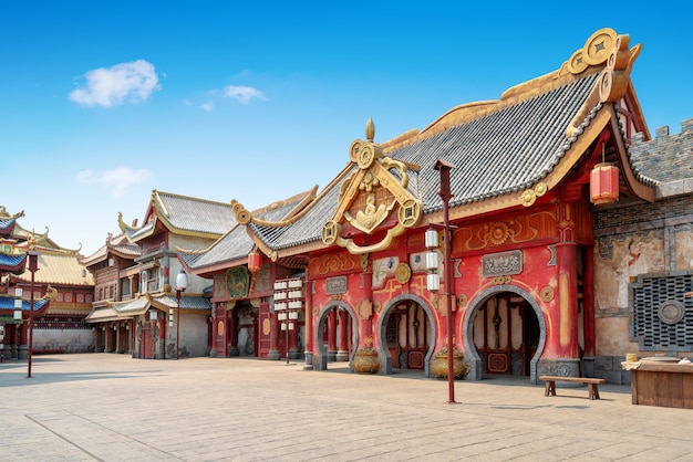 Antike Architektur im chinesischen Stil, Hainan, China.