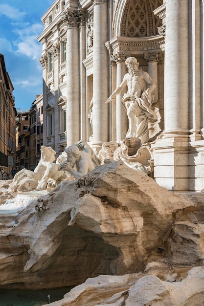 Antike Fontanna di Trevi in Rom