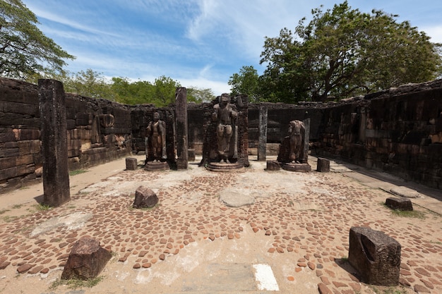 Antike Ruinen. Polonnaruwa, Sri Lanka