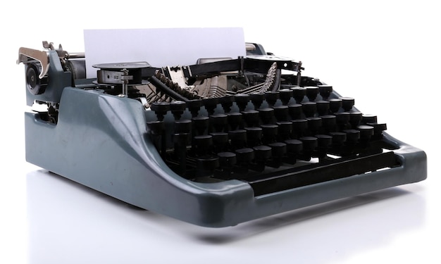 Antike Schreibmaschine Vintage Schreibmaschine, isoliert auf weiss
