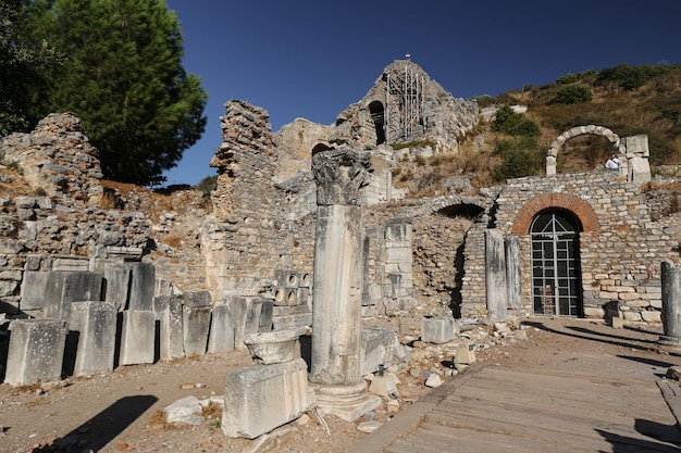 Antike Stadt Ephesus Izmir Türkei