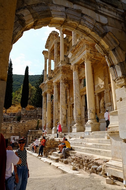 Antike Statue in der Stadt Ephesus, Türkei, hochwertiges Foto