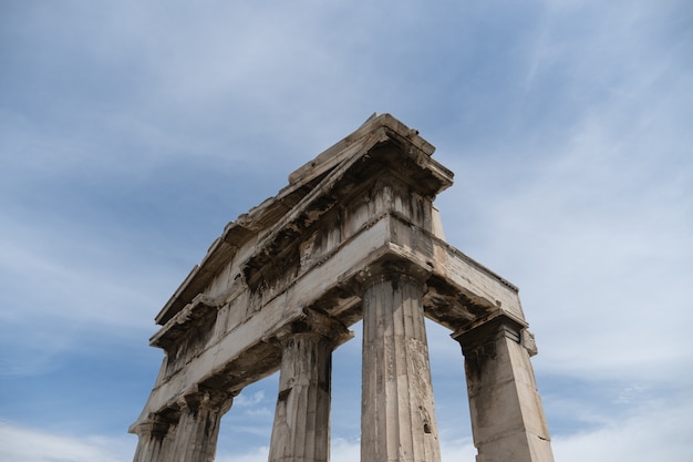 Antiker griechischer Tempel von Poseidon nahe der Akropolis