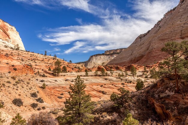 Antiker Steilhang im Zion-Nationalpark