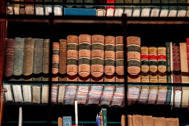 Antikes und seltenes Bücherregal